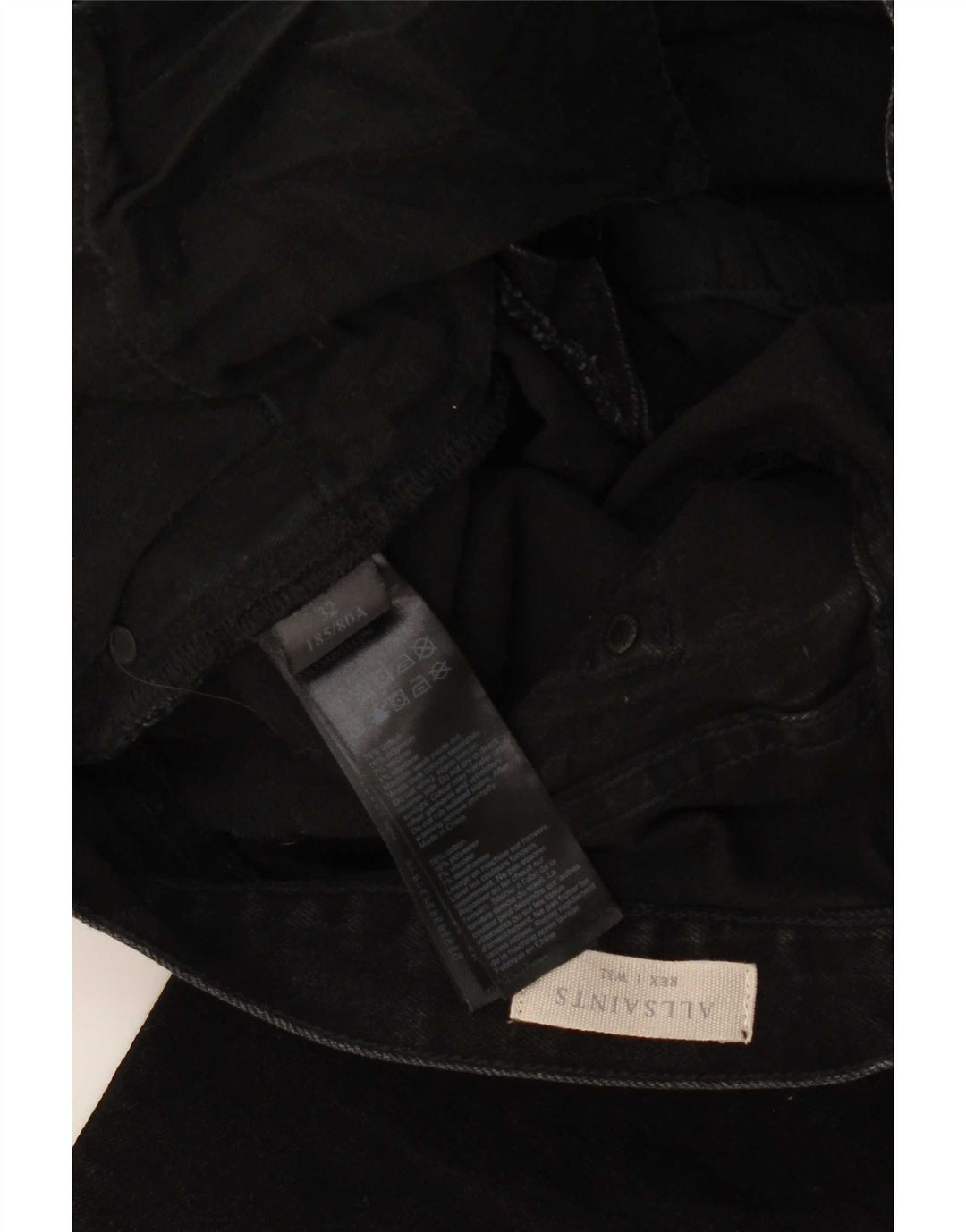 Męskie jeansy All Saints W32 L32 Czarne bawełniane