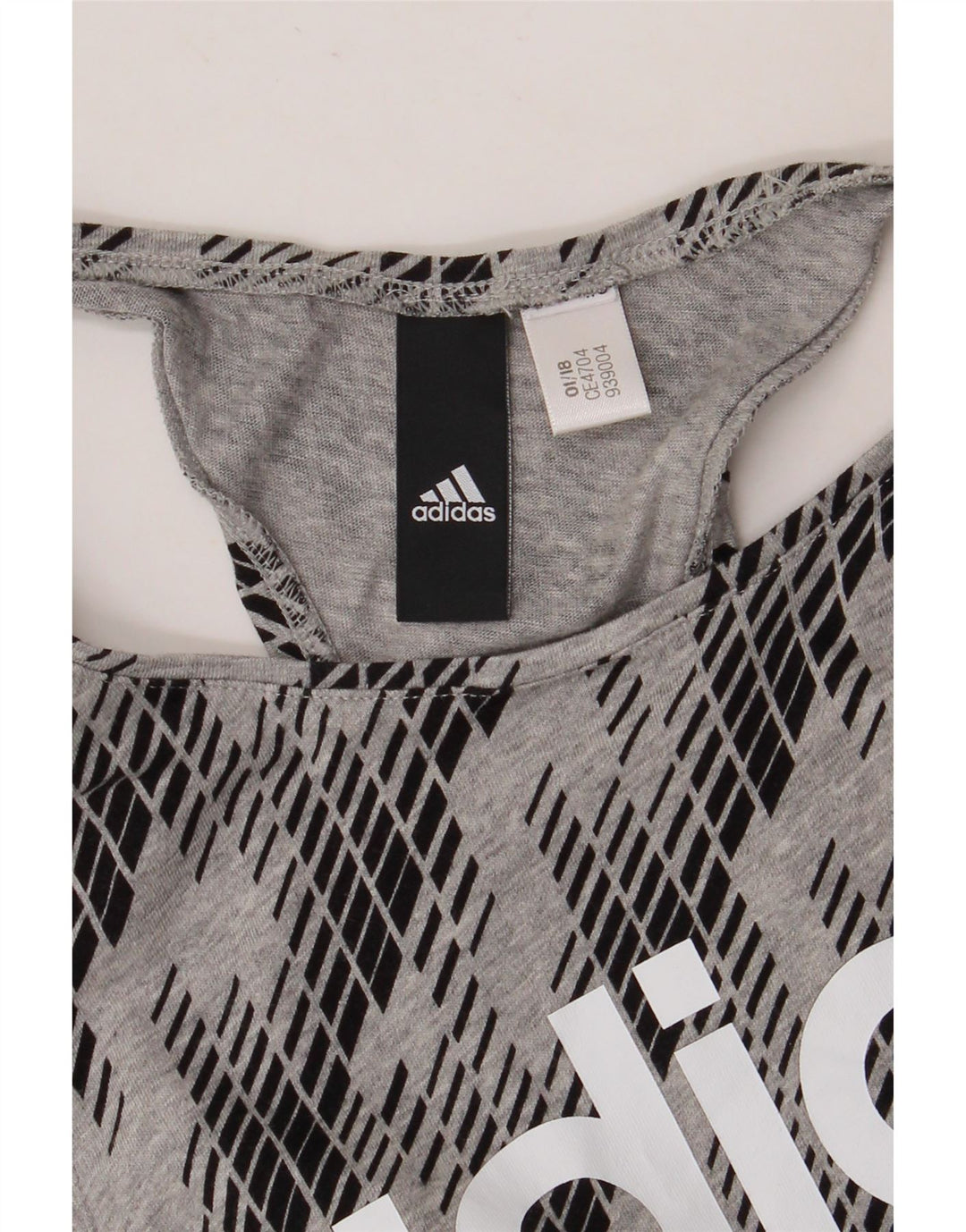 Damska kamizelka graficzna Adidas Top UK 8 Small Grey Geometric