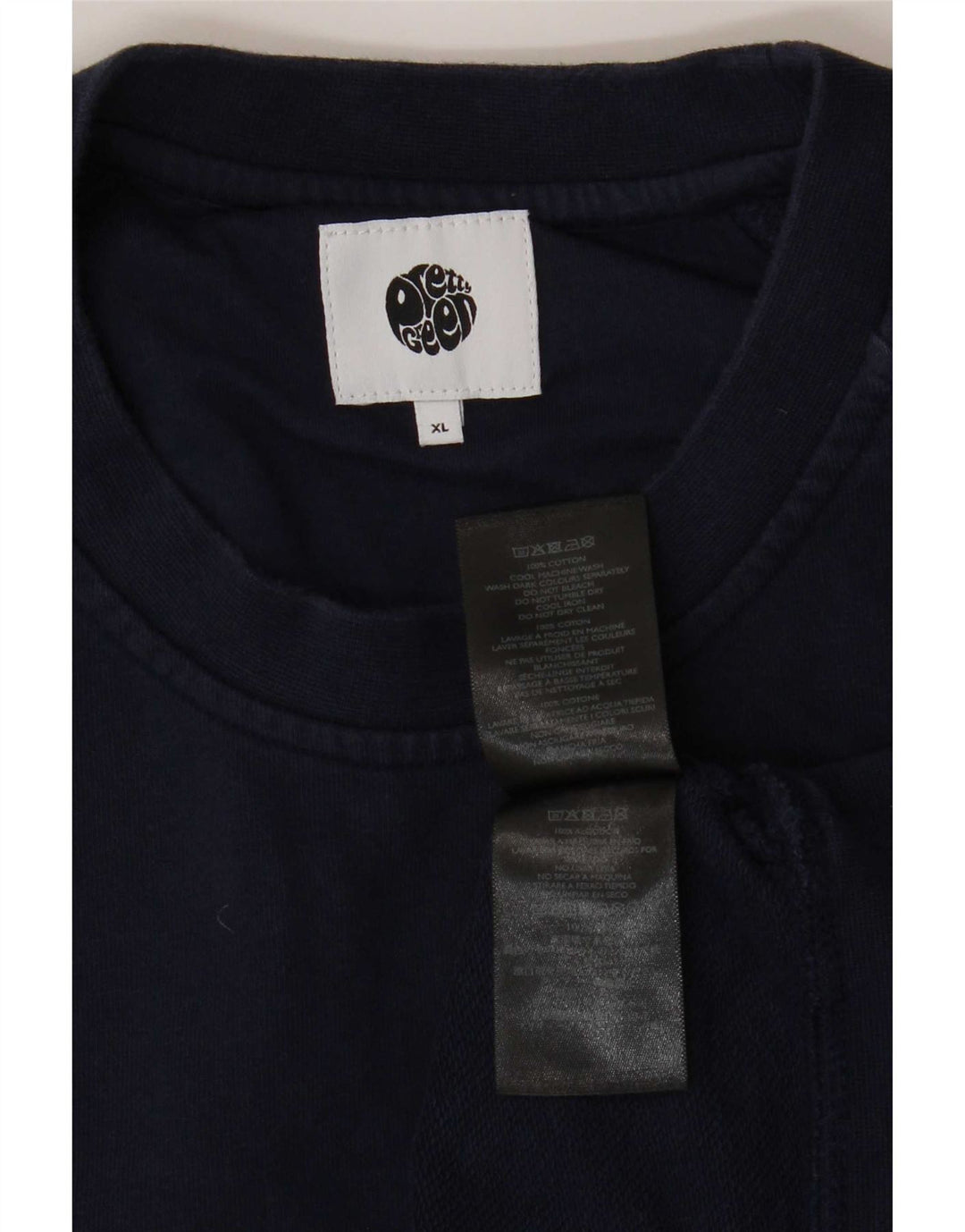 Sweter męski Pretty Green XL granatowy, bawełniany