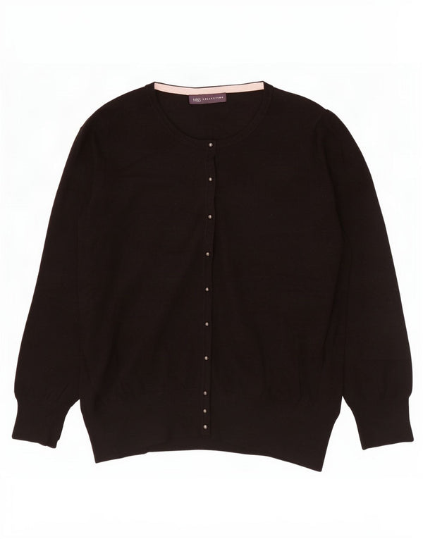 Sweter damski Marks & Spencer UK 20 2XL Czarna wiskoza