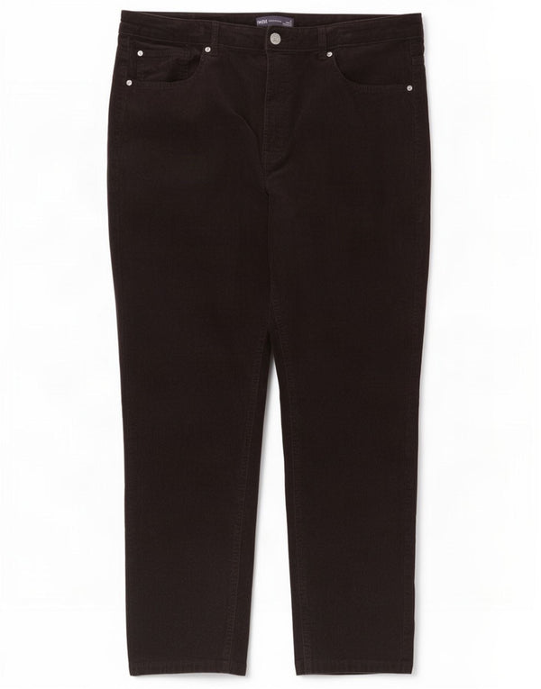 Spodnie sztruksowe Marks & Spencer Damskie UK 18 XL W36 L28 Brązowe
