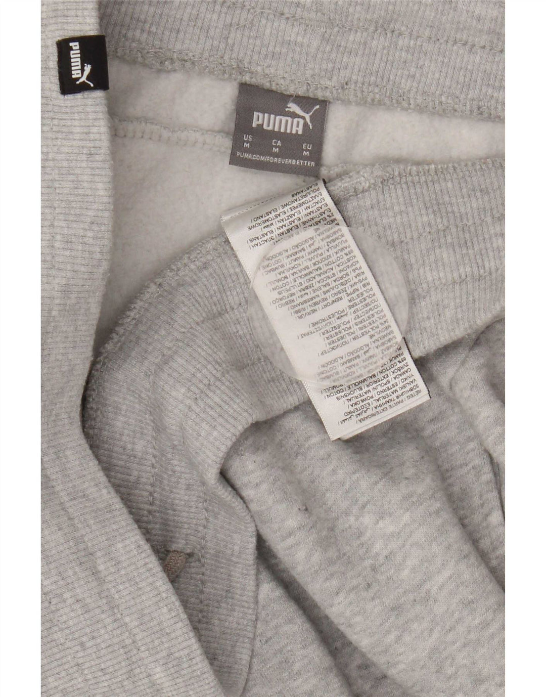 Męskie spodnie dresowe Puma Joggers, średnioszare, bawełniane
