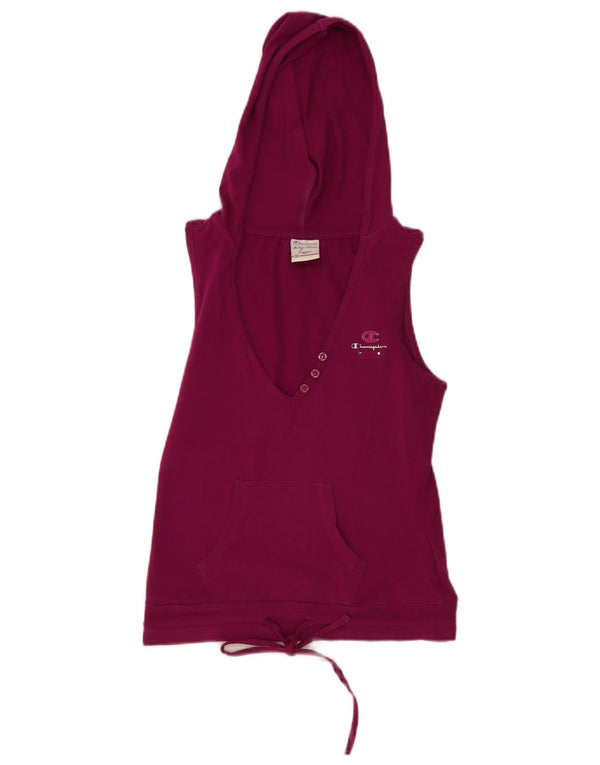 Top damski z kamizelką z kapturem Champion Heritage Classics UK 8 Small Burgundy
