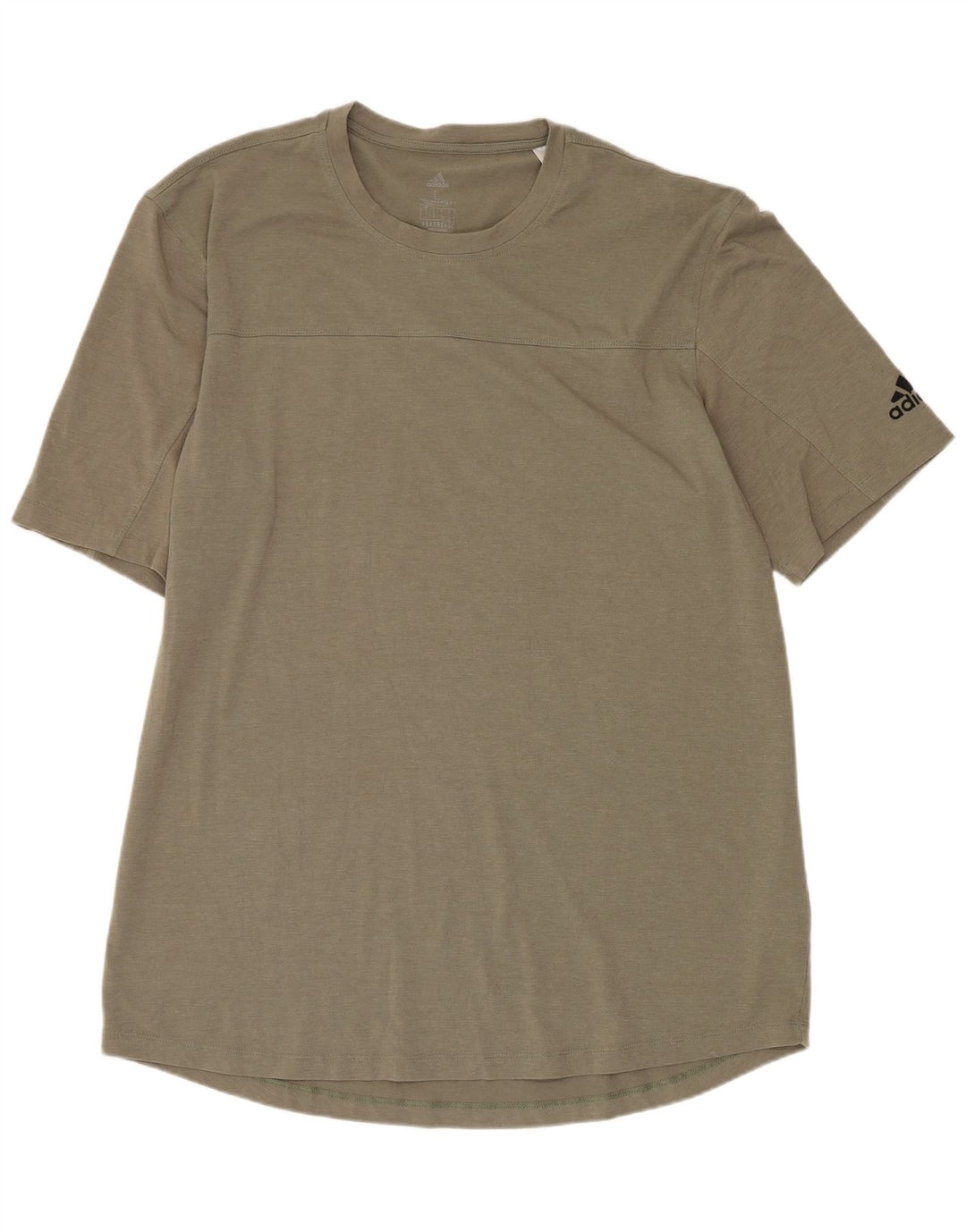 Adidas Męski T-shirt Aeroready Top, duży, khaki, poliester