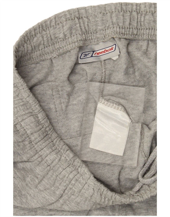 Męskie spodnie dresowe Reebok, małe, szare, z bawełny w plamki
