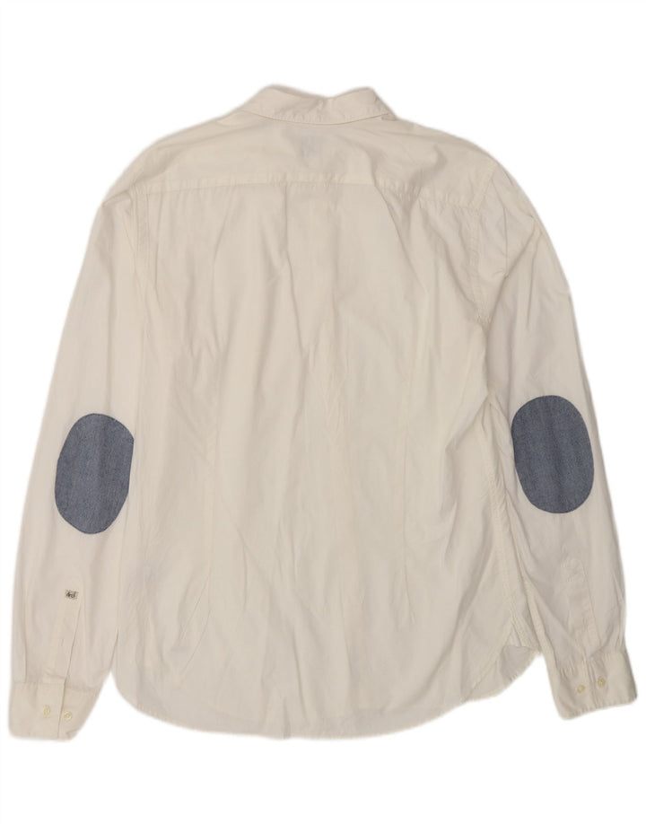SCOTCH & SODA Mens Shirt Medium White Polyester