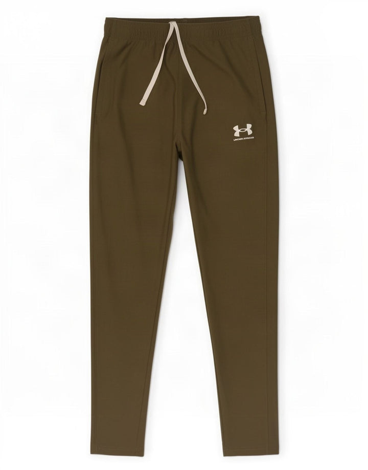 Męskie spodnie dresowe Under Armour, średni khaki, poliester