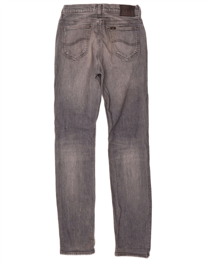 Damskie jeansy Lee Rider Slim W28 L32 Szara bawełna