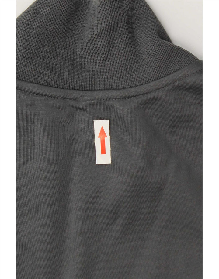 Męska bluza dresowa Adidas z grafiką, średnioszary poliester