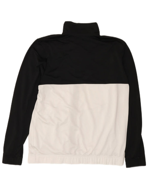 Męska kurtka dresowa Adidas Graphic UK 42/44, duża czarna, z blokami kolorów