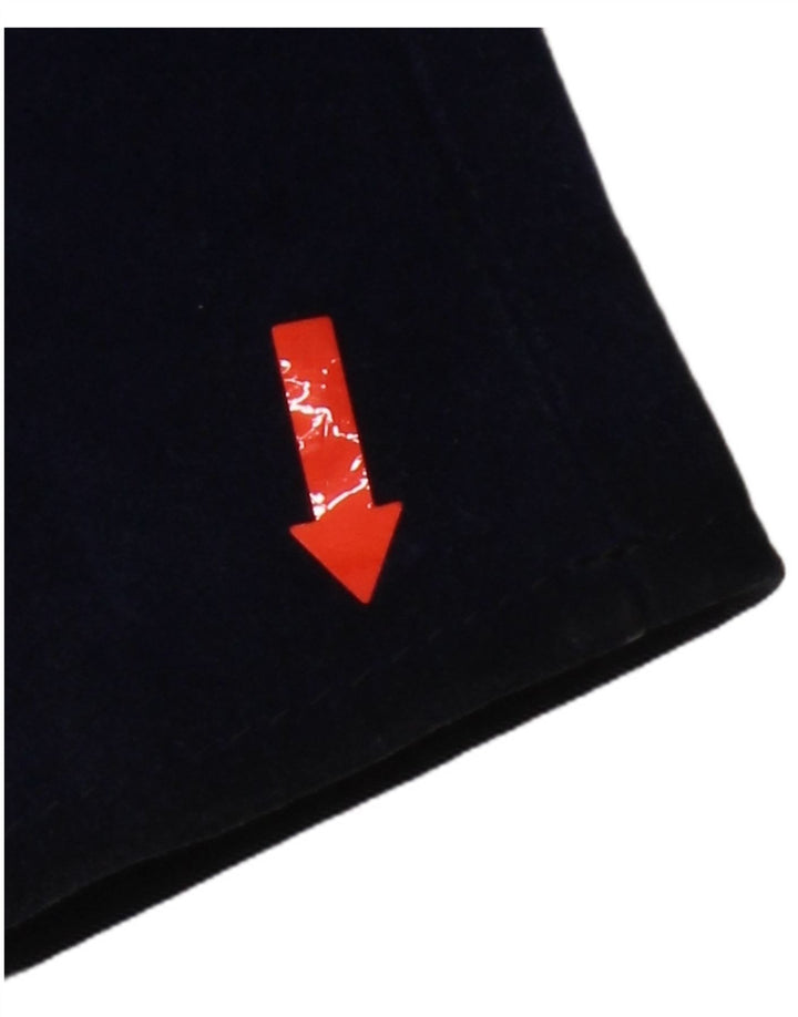 Vintage damska zamszowa kurtka UK 12, średni granat