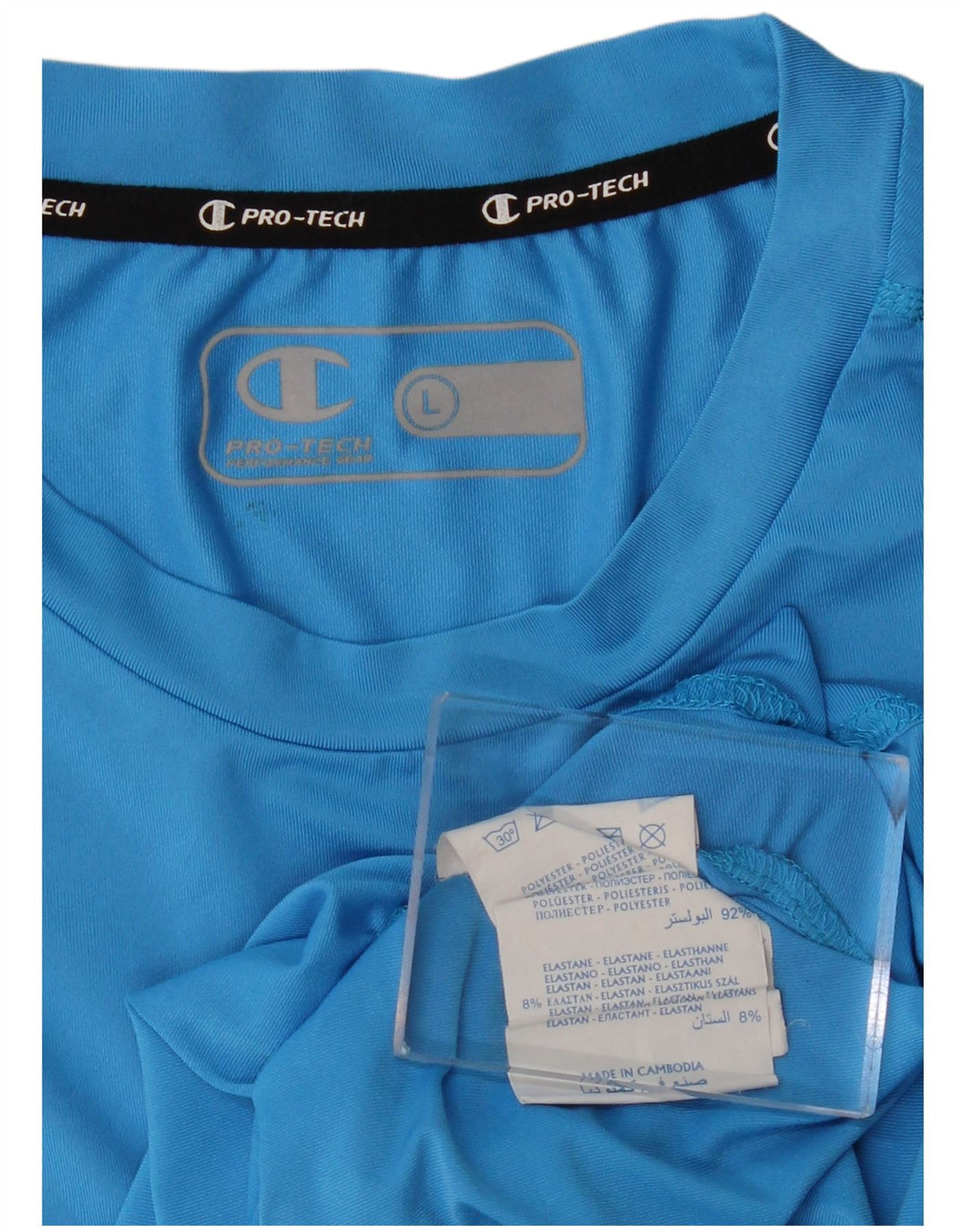 Męska kamizelka z grafiką CHAMPION, duża, niebieska, poliestrowa