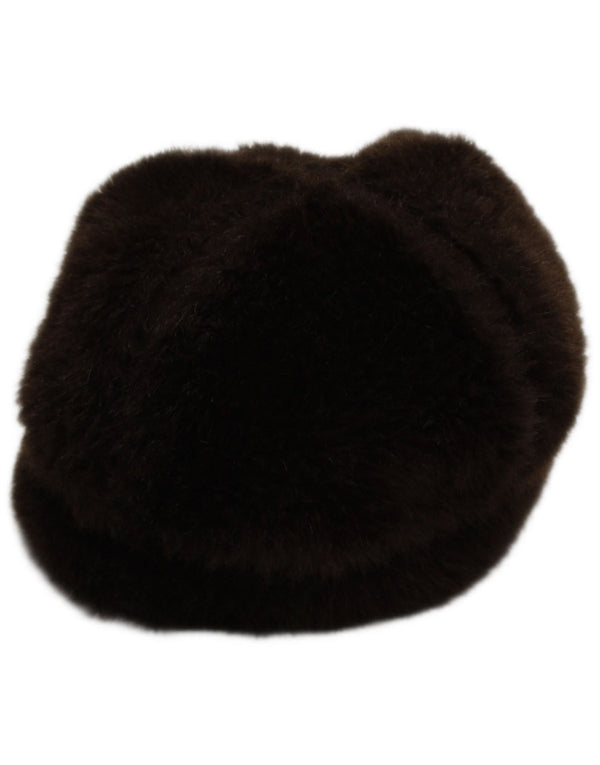 Jigsaw Womens Faux Fur Beret Hat One Size Brown