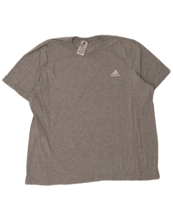 Adidas Męska koszulka Top 2XL Szara bawełna