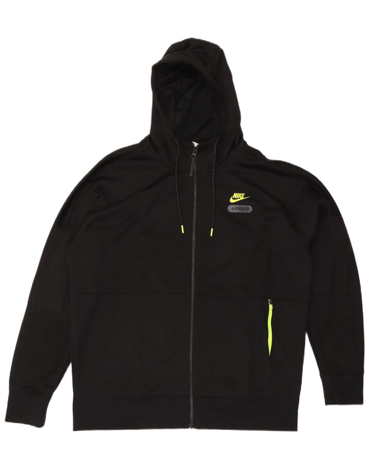 Męski sweter z kapturem i zamkiem błyskawicznym Nike, XL, czarny, poliestrowy