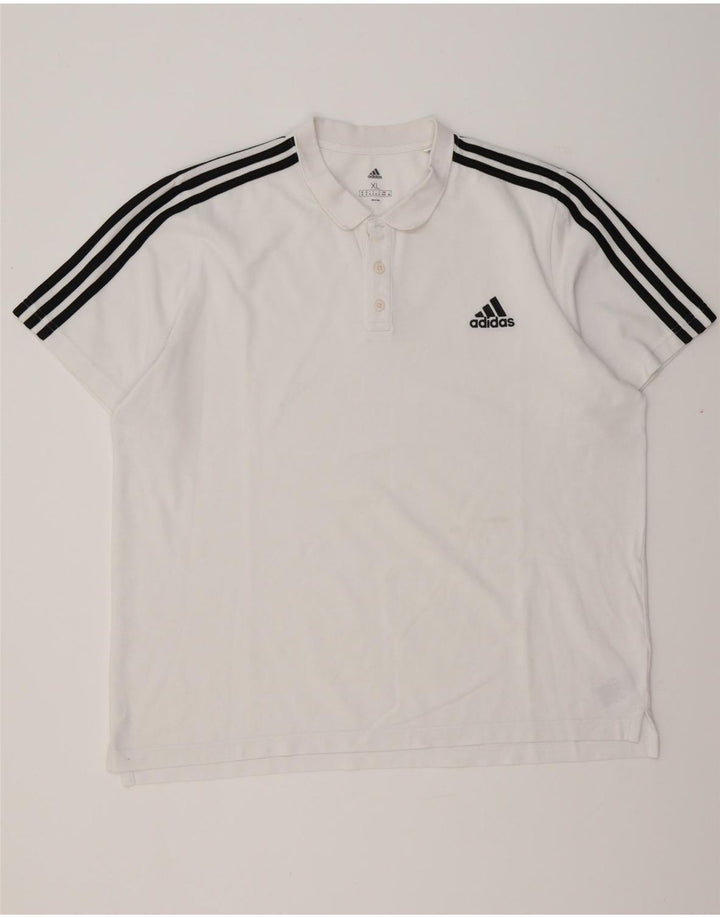 Męska koszulka polo ADIDAS XL, biała, bawełniana