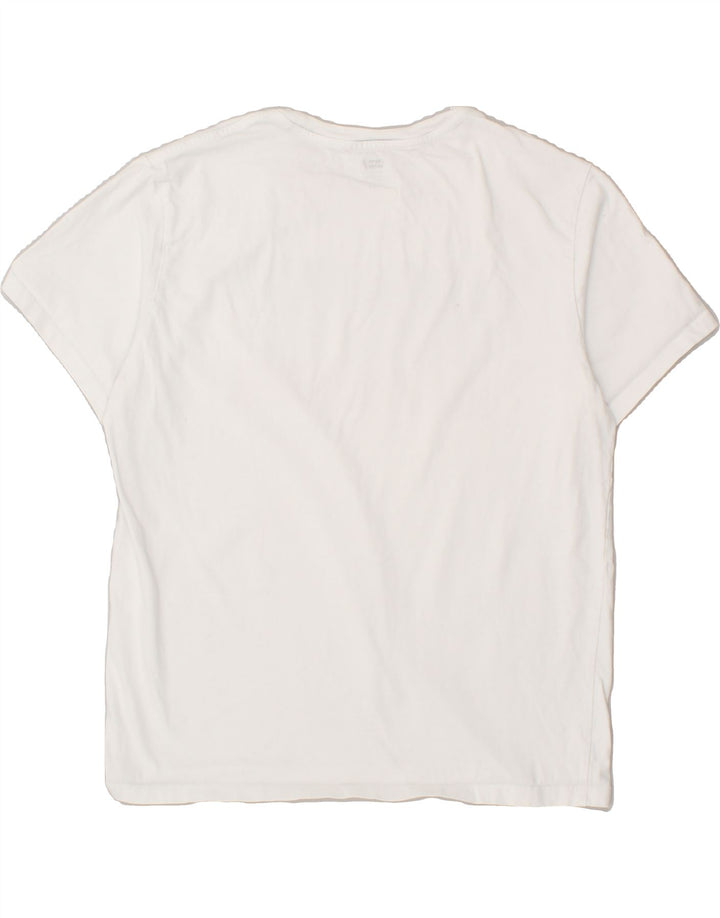 LEVI'S Womens Graphic T-Shirt Top UK 16 Large White Vintage Levi's and Second-Hand Levi's from Messina Hembry 