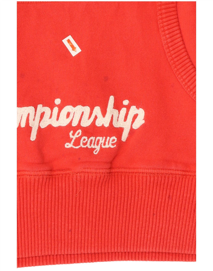 FRANKLIN MARSHALL Damski sweter z kapturem Varsity Graphic UK 18 XL, czerwony, bawełniany