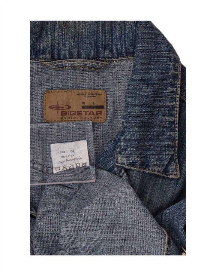 BIG STAR Mens Denim Jacket UK 40 Large Blue Cotton Vintage Big Star and Second-Hand Big Star from Messina Hembry 