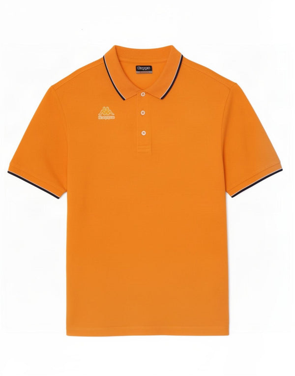 Męska koszulka polo Kappa XL Pomarańczowa, bawełniana