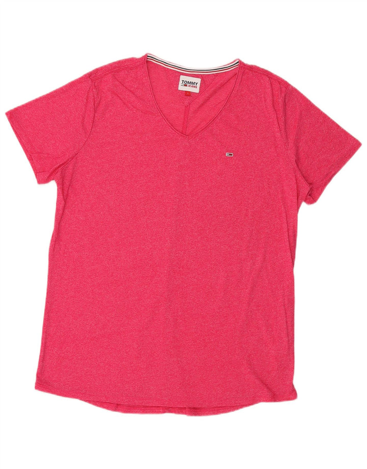 T-shirt męski Tommy Hilfiger, duży, różowy, nakrapiany
