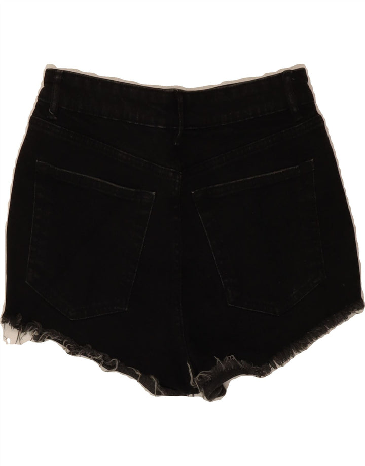 ZARA Womens Denim Shorts EU 36 Small W26  Black Cotton Vintage Zara and Second-Hand Zara from Messina Hembry 