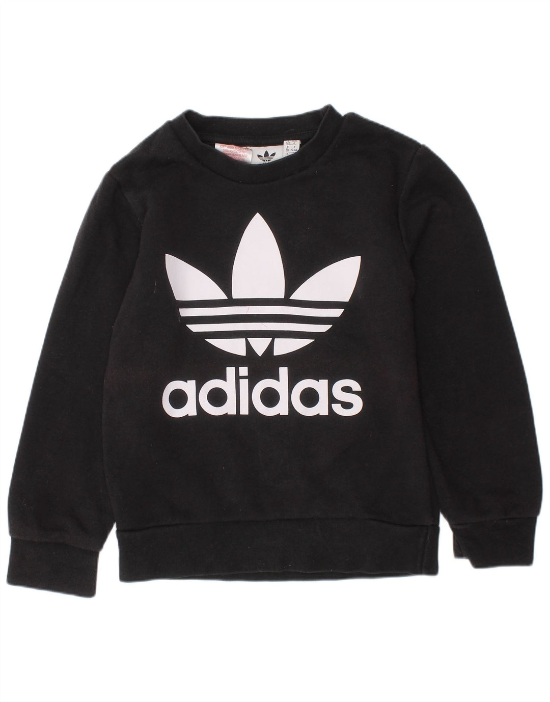 Bluza chłopięca ADIDAS z grafiką, 5-6 lat, czarna, bawełniana