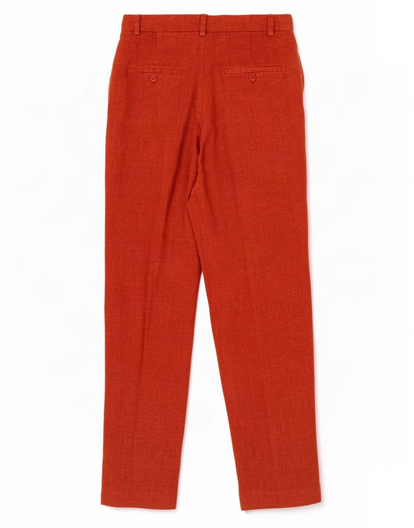 Spodnie damskie Massimo Dutti Straight Chino EU 36 XS W26 L28 Czerwone lniane