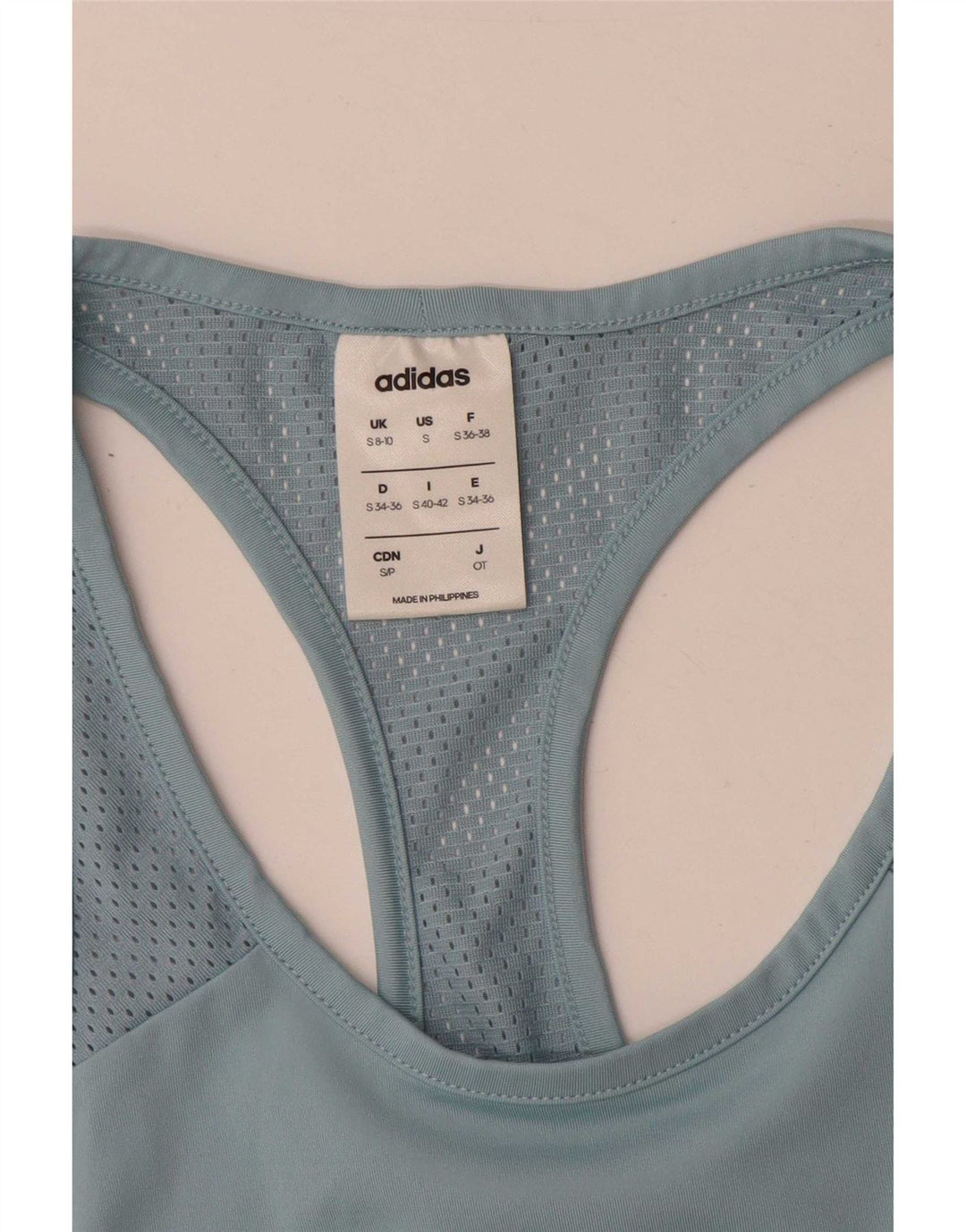 Damska kamizelka Adidas Climalite Graphic Top UK 8/10 Mały niebieski poliester