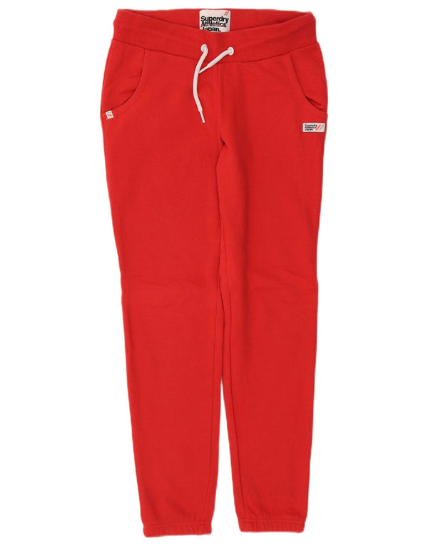 SUPERDRY Damskie spodnie dresowe Joggers UK 10 Small Red Cotton