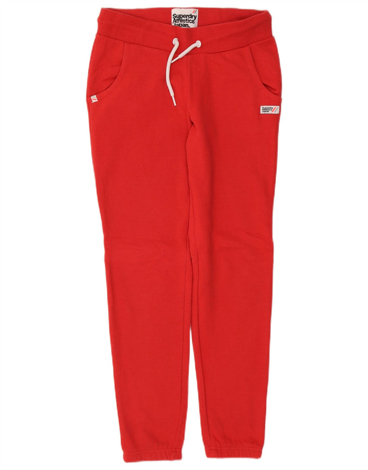 SUPERDRY Damskie spodnie dresowe Joggers UK 10 Small Red Cotton