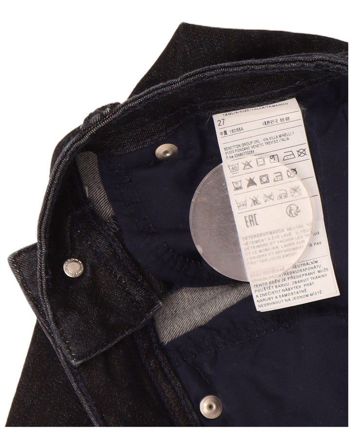 Damskie jeansy Bootcut Benetton W27 L30 Granatowe, bawełniane