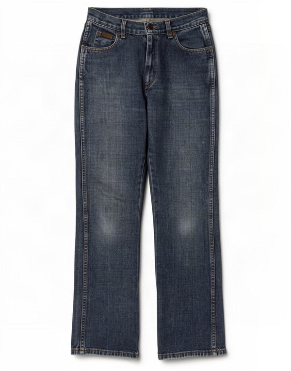 Wrangler Womens TIna High Waist Bootcut Jeans W26 L32 Blue Cotton