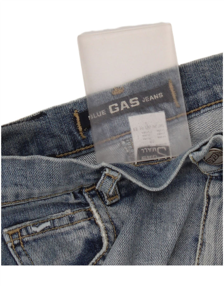 Damska spódnica jeansowa Gas, mała W28, niebieska bawełna