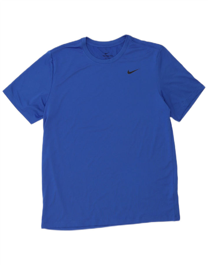 Męski T-shirt Nike Dri Fit, duży, niebieski, poliester