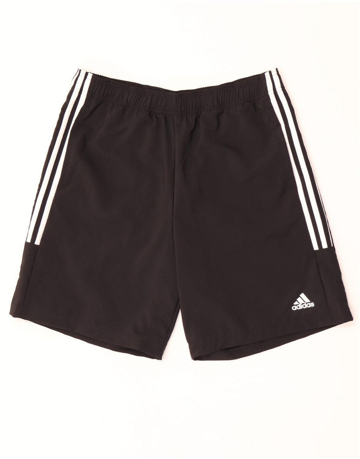 Męskie spodenki sportowe Adidas, duże, czarne, poliestrowe