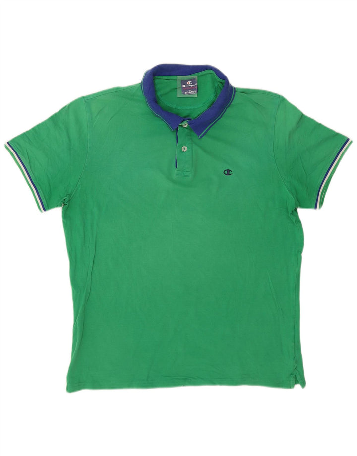 Męska koszulka polo Champion 2XL, zielona bawełna