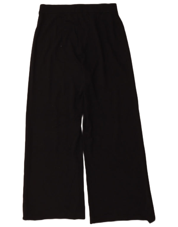 Marks & Spencer Damskie spodnie codzienne z szerokimi nogawkami UK 12 Medium W30 L30 Czarne