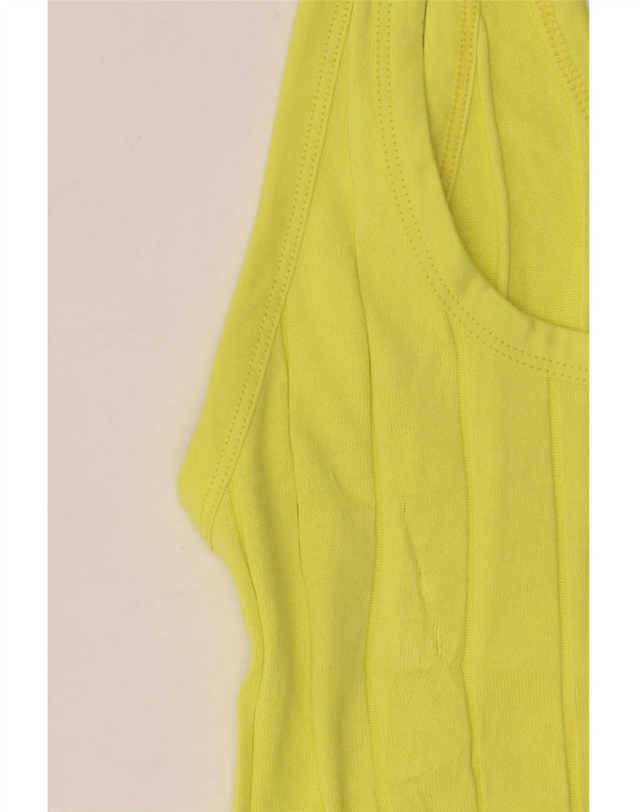 Damska kamizelka Massimo Dutti Top UK 8 Small, żółta bawełna