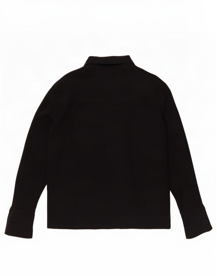 Marks & Spencer Damski sweter kardigan UK 16, duża czarna wiskoza