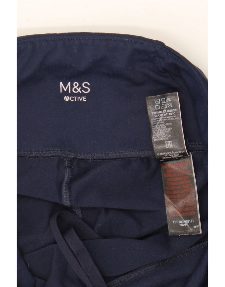 Legginsy damskie MARKS & SPENCER UK 12 Średni granatowy poliester