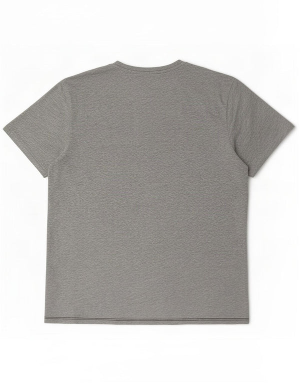 Męski t-shirt z grafiką Napapijri, 3XL, szary, bawełniany