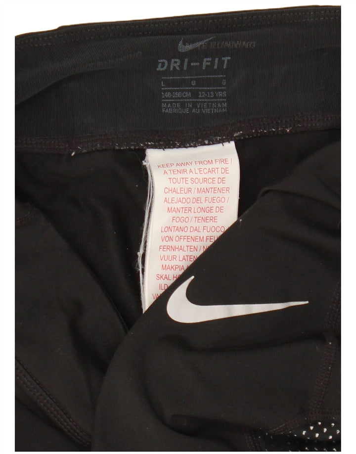 Dziewczęce legginsy Nike Dri Fit, duże, 12-13 lat, czarne, poliestrowe