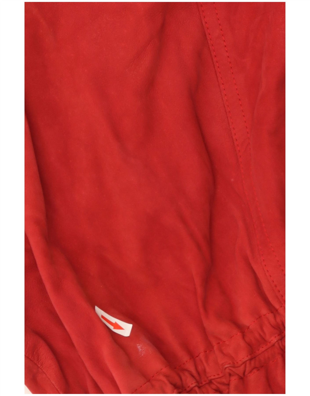 Vintage damski zamszowy płaszcz oversize UK 10 Small Red Leather