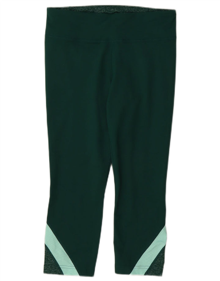 Damskie legginsy Capri Under Armour UK 10, małe, zielone, poliestrowe