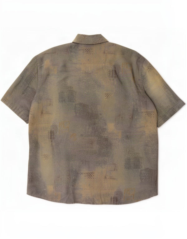 Lorenzo Calvino Męska koszula w abstrakcyjny wzór Rozmiar 45/46 2XL Wielokolorowa