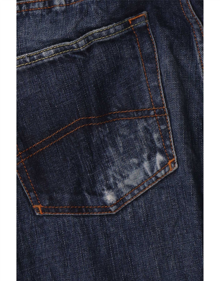 Męskie proste dżinsy Armani W32 L35 granatowe