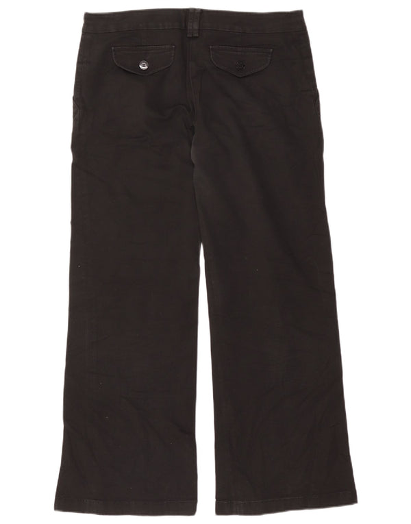 Damskie spodnie chino z szeroką nogawką Patrizia Pepe IT 46 Large W34 L29 Black