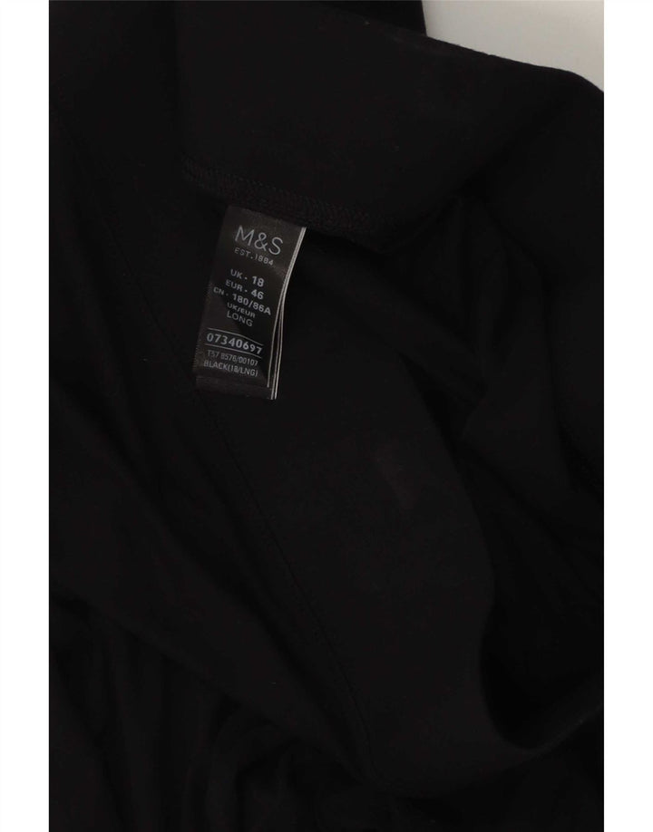 Legginsy damskie Marks & Spencer UK 18 XL, czarna wiskoza