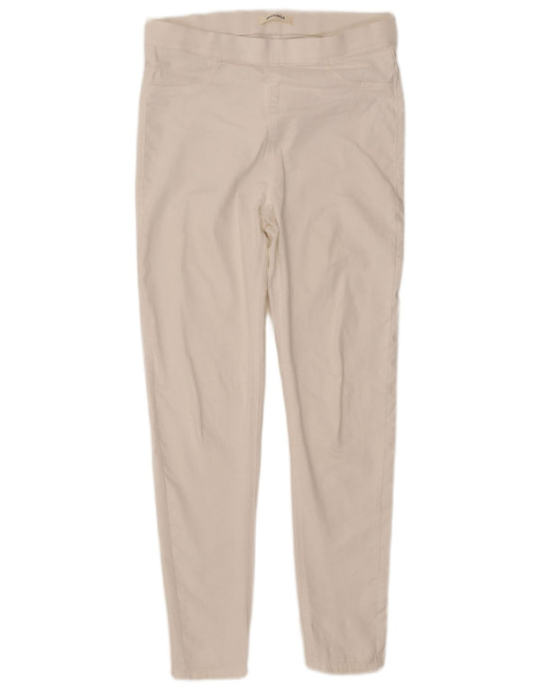 Marks & Spencer Damskie jeansy Jegging UK 12 Medium W32 L28 Biała bawełna